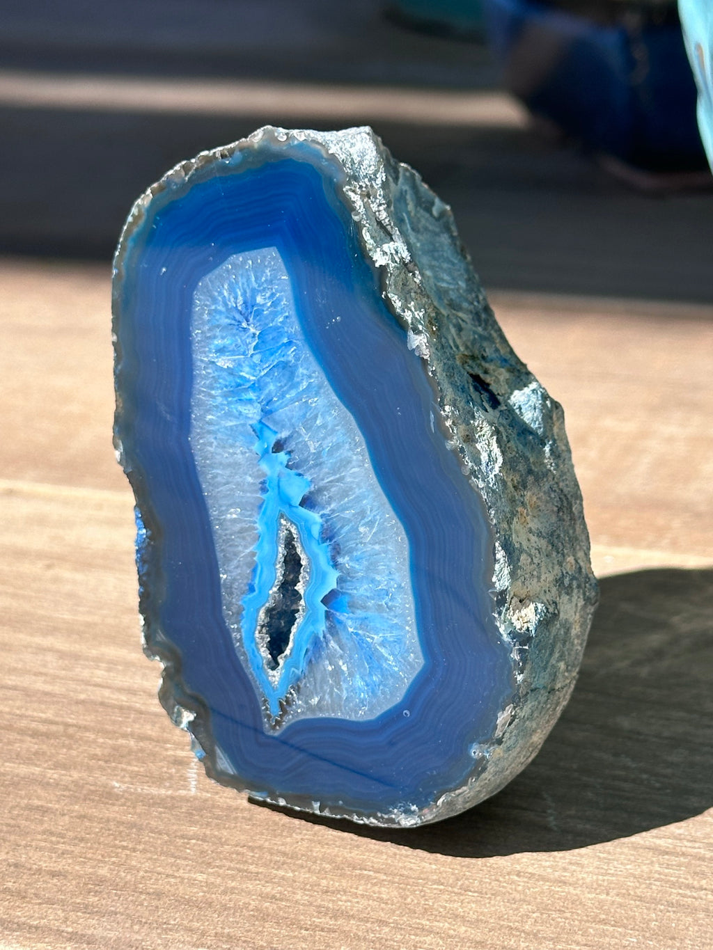 Geoda Ágata Azul